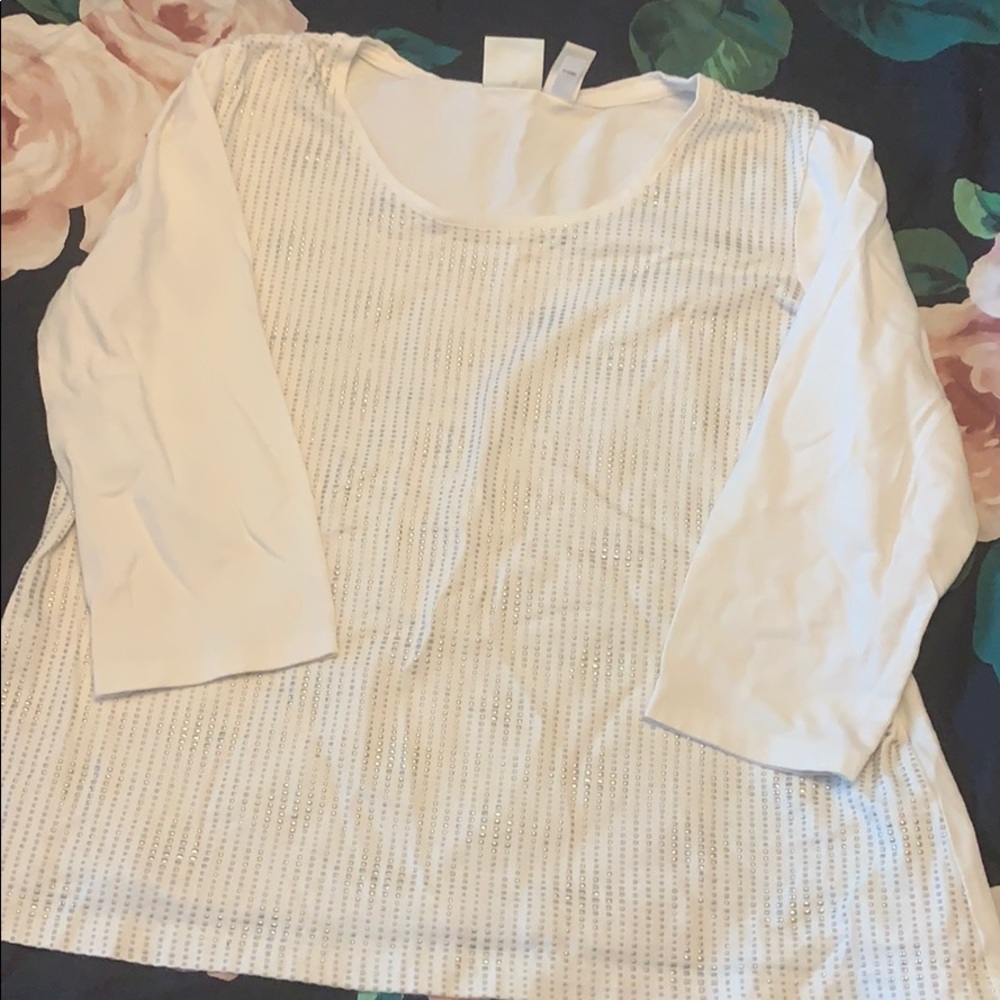 White 3/4 shirt